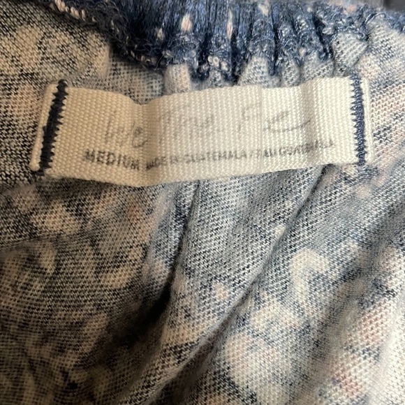 Free People We The Free Blue/White/Pink Floral Daisy Cotton Tank Top Size Medium - Picture 8 of 10